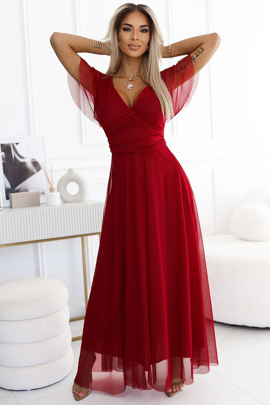  Sukienka Model Nastia 562-2 Bordo - Numoco 