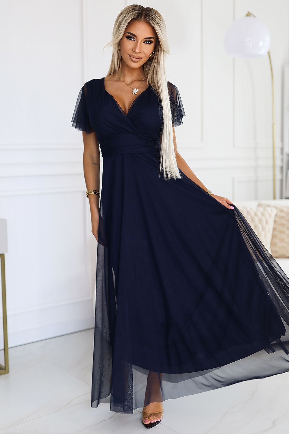  Sukienka Model Nastia 562-1 Navy - Numoco 
