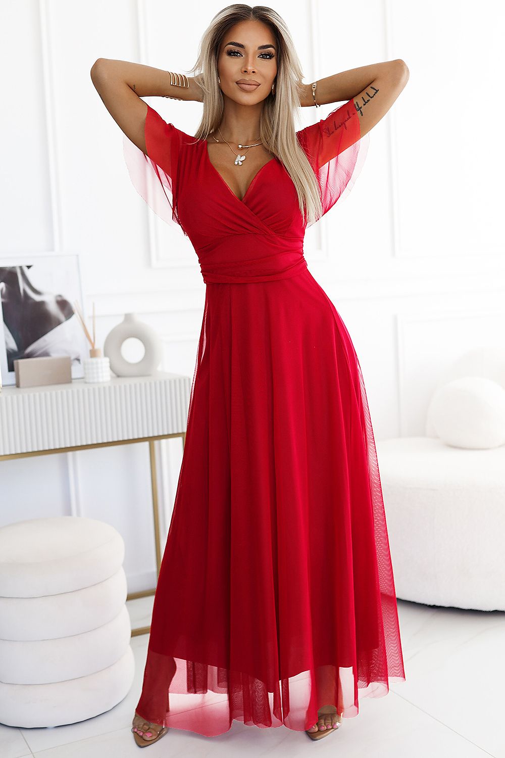  Sukienka Model Nastia 562-7 Red - Numoco 