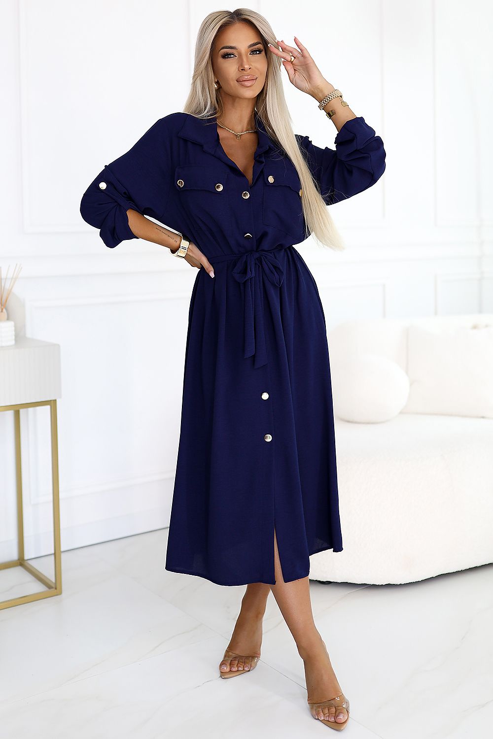  Sukienka Model 531-6 Navy - Numoco 